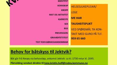 Lenke til artikkel: POP-UP Helsestasjon for ungdom 14. oktober